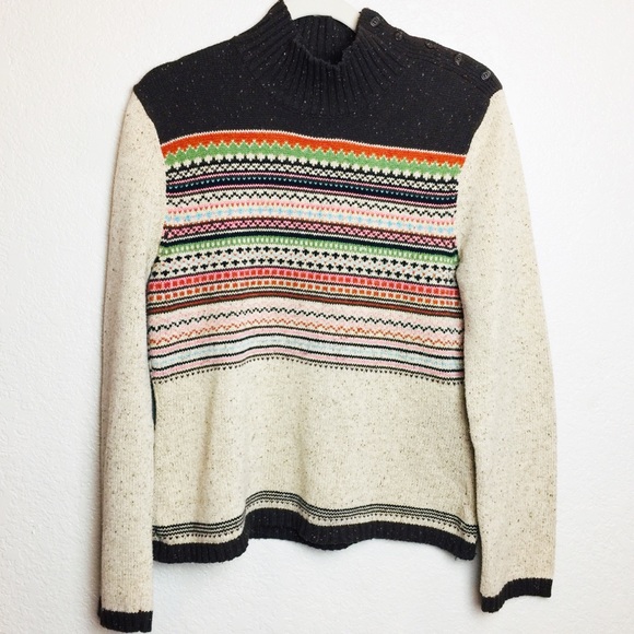 Harold’s mock turtleneck striped sweater - Picture 1 of 4